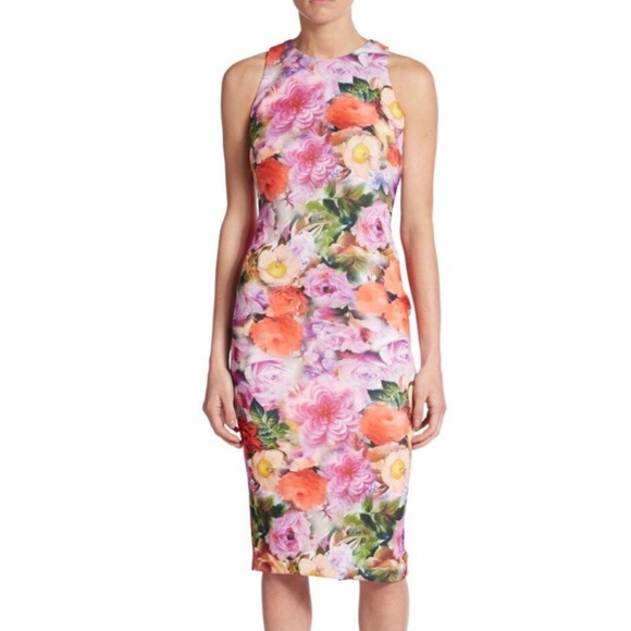 Alexia Admor sleeveless floral scuba sheath dress - Picture 5 of 5